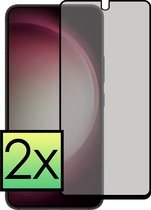 Screenprotector Geschikt voor Samsung S23 Plus Screenprotector Privacy Tempered Glass Gehard Glas Display Cover - 2x