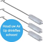 Kalaa® Herbruikbare Schoonmaakborsteltjes - Set van 3 - Geschikt voor Air Up Drinkfles Starterskit - Duurzaam & Milieuvriendelijk - Reiniging van Rietjes en Flessen