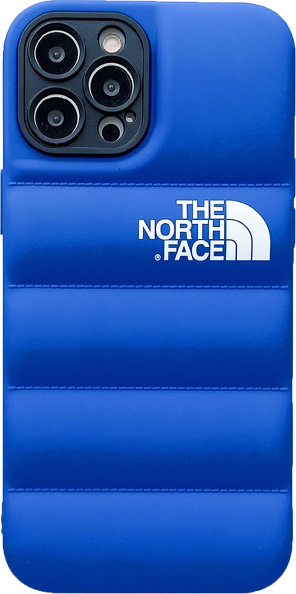 The North Face hoesje geschikt voor Apple iPhone 12 - Kunststof Back Cover - Blauw