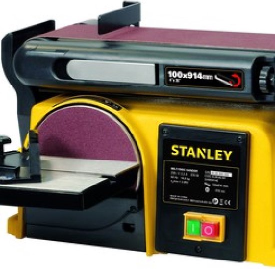 Ponceuse d'établi STANLEY SXBS914E disque / bande 370 Watt 150 mm — free download