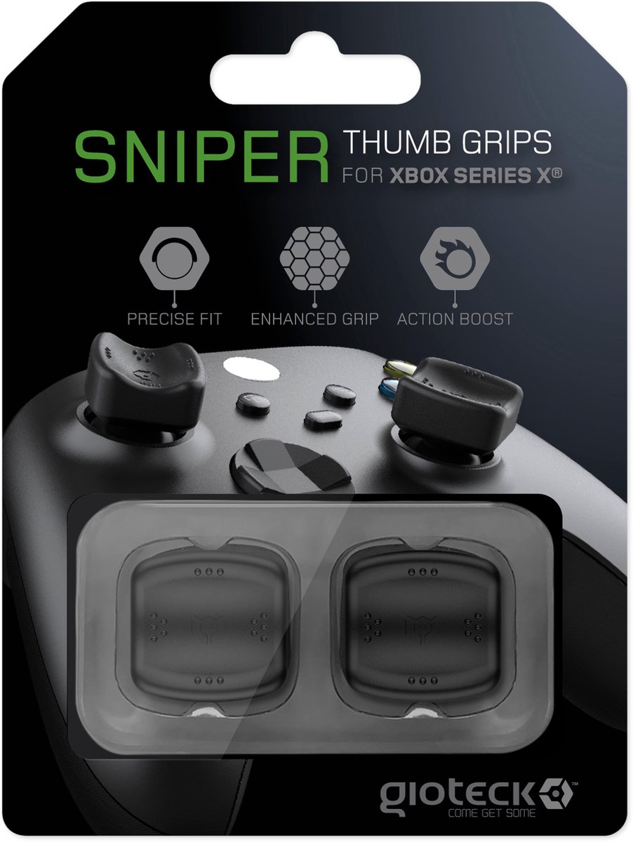 Gioteck - Sniper Precisie Duimgrepen Zwart - Xbox Series X/S