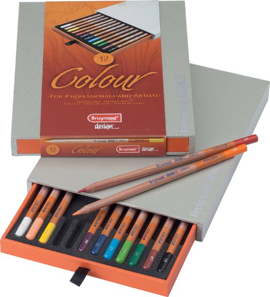 Boîte en bois de 24 crayons aquarellables Bruynzeel - Sakura