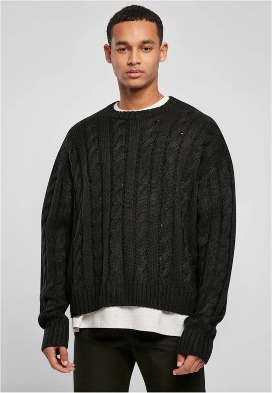 Urban Classics - Boxy Sweater/trui - M - Zwart