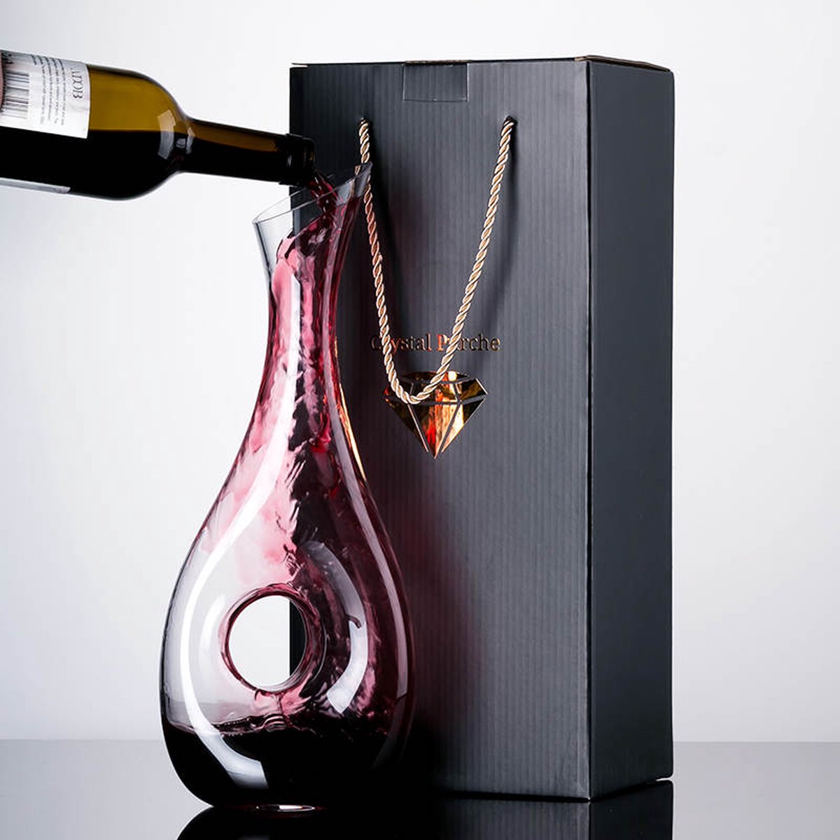 Crystal Purche Decanteer Karaf Wijn 1,4L – Wijn Accessoires – Wijnkaraffen  –... | bol.com