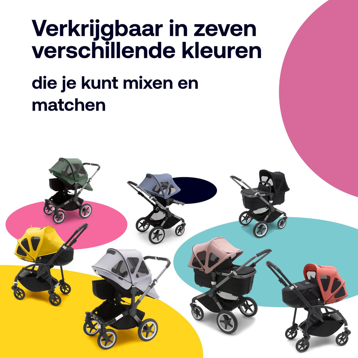 Bugaboo Donkey Breezy Sun Canopy, Midnight Black thumbnail 6