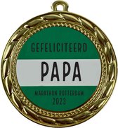 Medaille Gefeliciteerd papa, Marathon Rotterdam 2023