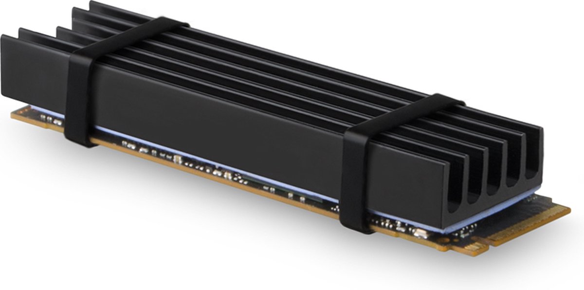AXAGON CLR-M2L10 passive - M.2 SSD, 80mm SSD, ALU body, silicone thermal pads, height 10mm