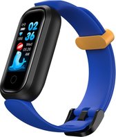 DrPhone KidstimeX11 - Smartwatch pour Enfants - Smartwatch étanche - Smartwatch avec notifications Notifications - Moniteur de fréquence cardiaque - Compteurs de pas et de calories - Blauw