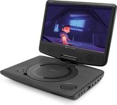 Caliber Draagbare DVD Speler - 10 Inch Scherm met USB en Accu - DVD speler auto - Inclusief montagesysteem voor hoofdsteun - Zwart (MPD125)