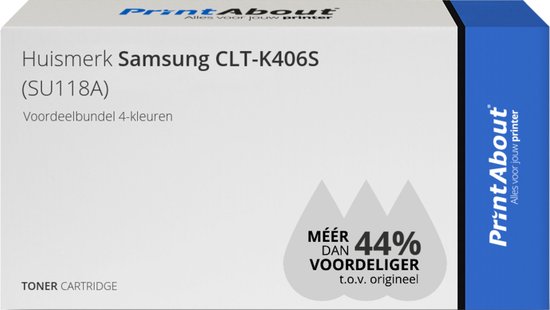 PrintAbout CLT-K406S toner 4 couleurs compatible pour Samsung | bol.com