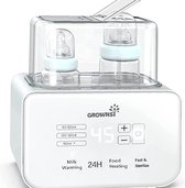 Flessenverwarmer voor Baby's, Babyfles Sterilisator - 6-in-1 Fast, Babyvoeding en Ontdooiing, BPA-vrije Flessenwarmer, Babyvoeding met LCD-display