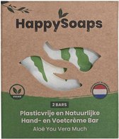 HappySoaps - Hand- En Voetcrème Bar Aloë You Vera Much - 40g