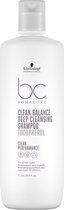 Schwarzkopf Bonacure Clean Balance Deep Cleansing Shampoo 1000ml - Normale shampoo vrouwen - Voor Alle haartypes