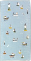 Little Dutch strand- badlaken - Sailors Bay - blauw - strandhanddoek 60x120cm