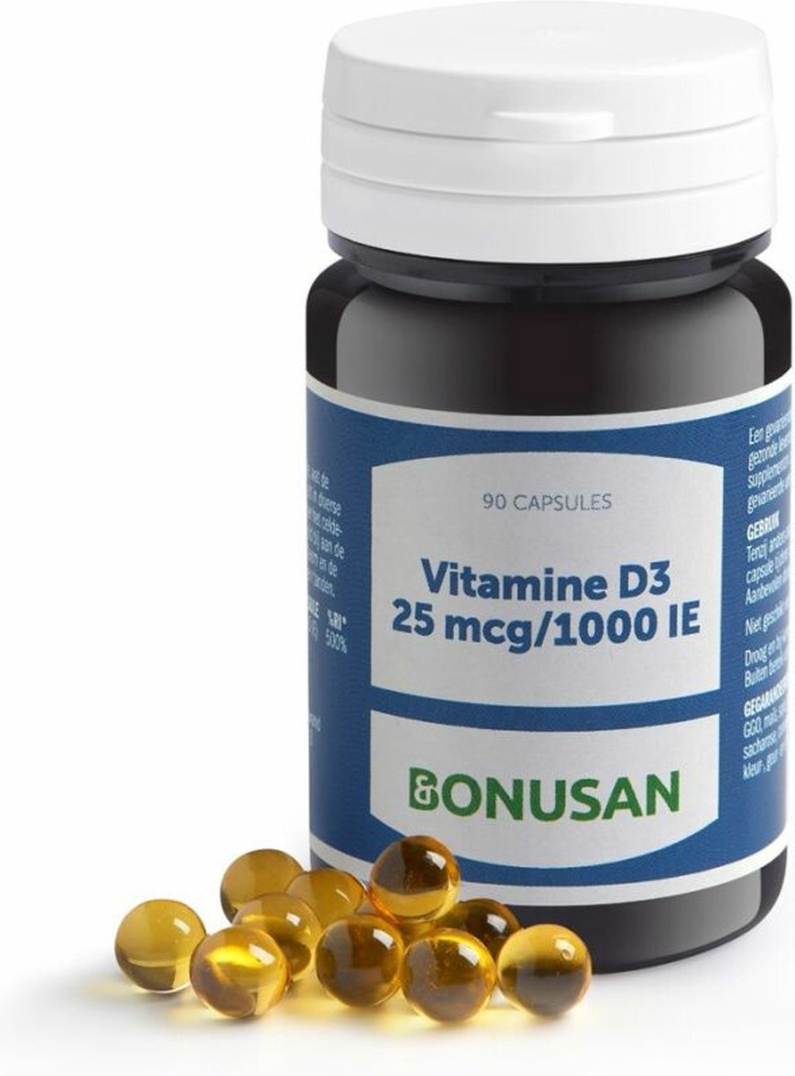 Bonusan Vitamine D3 25 mcg - 90 Capsules - Vitaminen