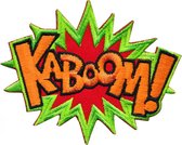 Patch - Strijkembleem - KABOOM! - 10x8cm