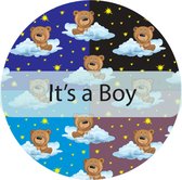 6 Buttons Beertjes It's a Boy - baby - babyshower - genderreveal - button - zwanger - geboorte
