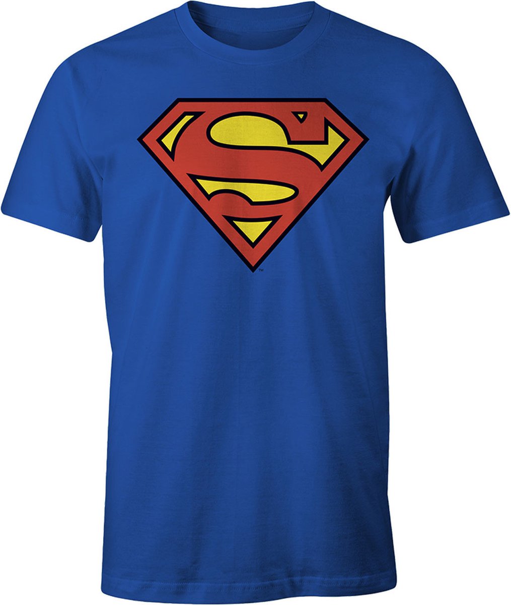 wees gegroet som Activeren SUPERMAN - T-Shirt Blue Classic Logo (M) | bol.com
