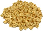 400 Bouwstenen 1x1 plate | Lichtgeel | Compatibel met Lego Classic | Keuze uit vele kleuren | SmallBricks