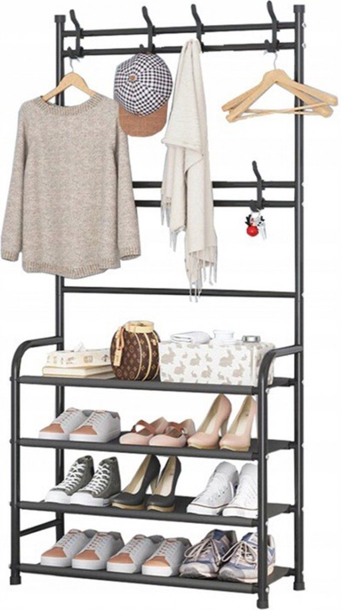 Étagère à chaussures Mi-3 Étagère 92 cm Armoire à chaussures 21235 Rangement à chaussures Métal Fer forgé