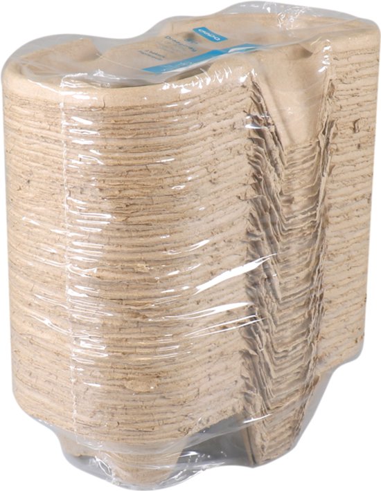 Biodore Draagtray - 2 bekers - 216x116x45.7mm - papierpulp - 50 stuks | bol