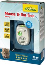 ECOstyle Mouse & Rat Free Tegen Muizen en Ratten - Ecologisch, vriendelijk & Hyienisch - Veilig voor Kinderen en Huisdieren - 50 M² Bereik - Voor 1 Kamer