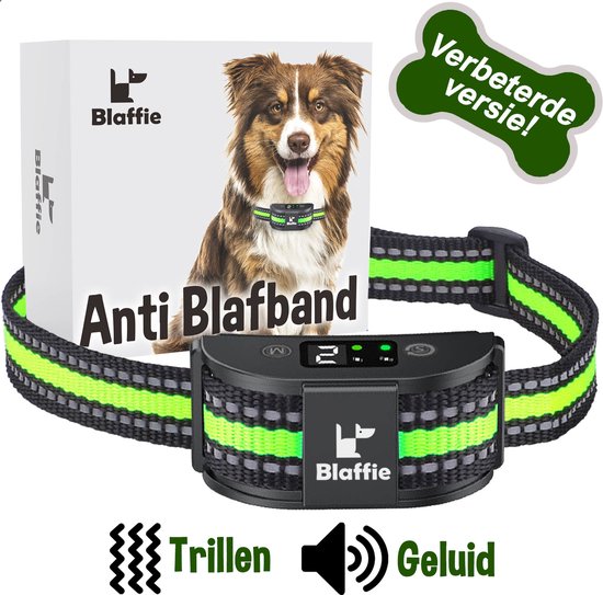 Direct Veroveren poeder Blaffie® Anti blafband – Trainingshalsband voor Kleine en Grote Honden –  Oplaadbaar–... | bol.com