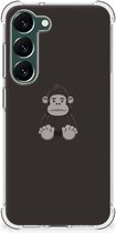Smartphone hoesje Geschikt voor Samsung Galaxy S23 Plus Hoesje Bumper met transparante rand Gorilla