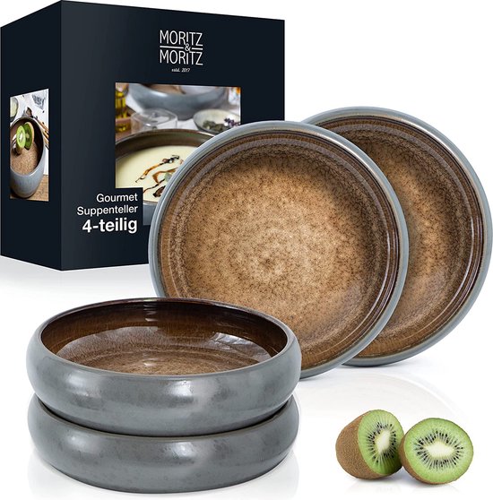 Soepkommen Zonder Oor - Set van 4 Ramen Kommen