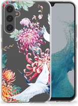 GSM Hoesje Geschikt voor Samsung Galaxy A34 Smartphonehoesje Customize Bird Flowers