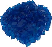 200 Bouwstenen 1x1 | Bleu transparent | Compatible avec Lego Classic | Choisissez parmi plusieurs couleurs | PetitesBriques