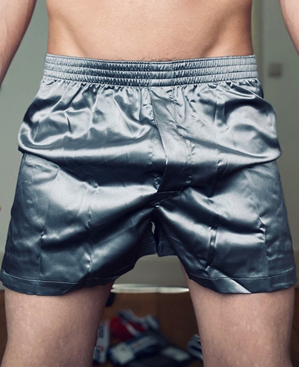 Sk8erboy glanzende boxershort - zilver - 2xl