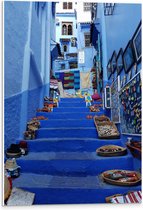 WallClassics - PVC Schuimplaat- Kunst op Straat - Marokko - 40x60 cm Foto op PVC Schuimplaat
