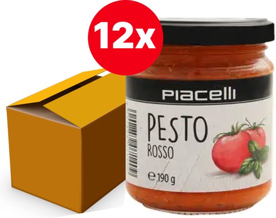 Antipasti pesto met tomaten pesto rosso 190g - Doos 12 stuks