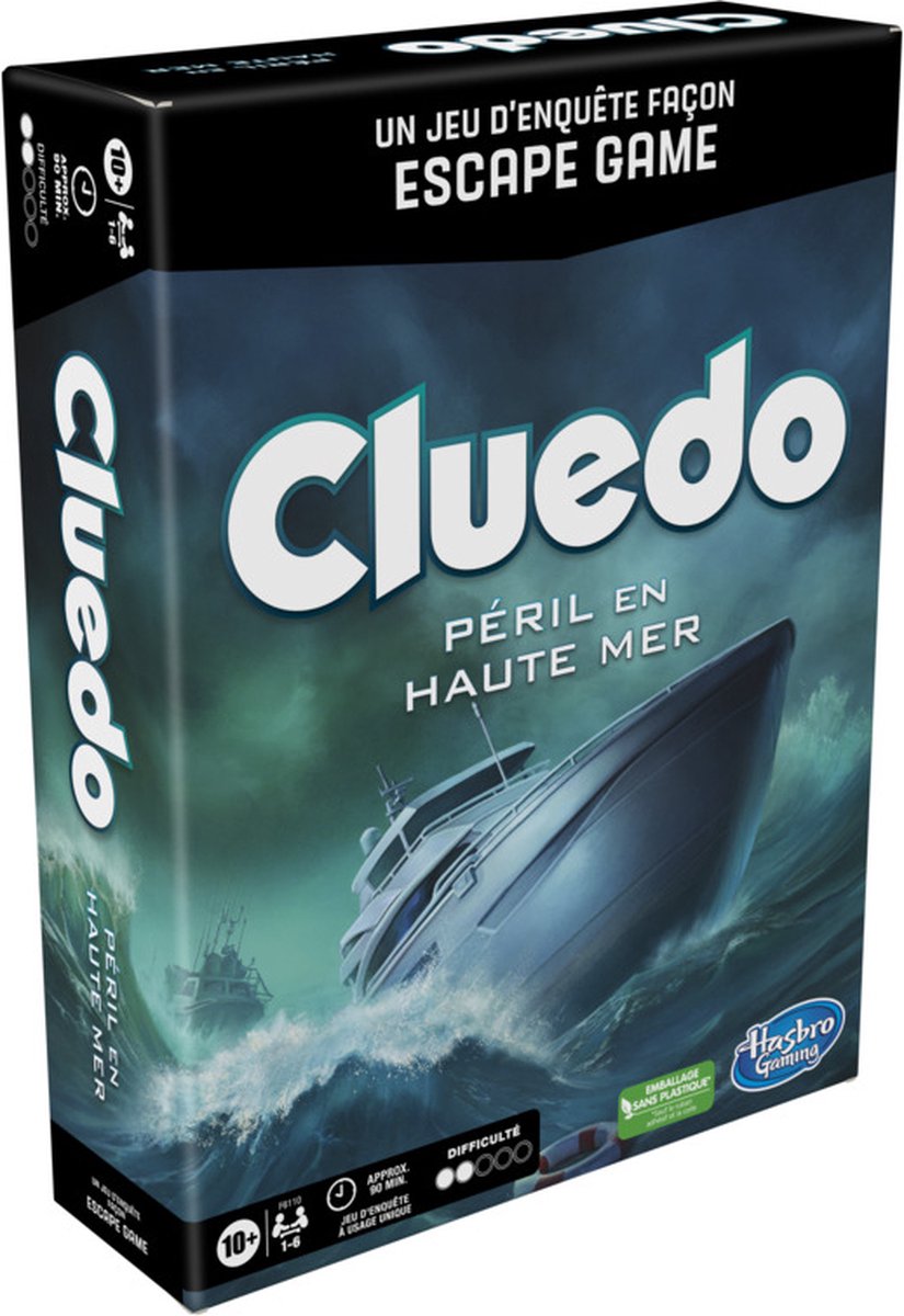 Cluedo: Sabotage op zee - Bordspel (Franstalig)