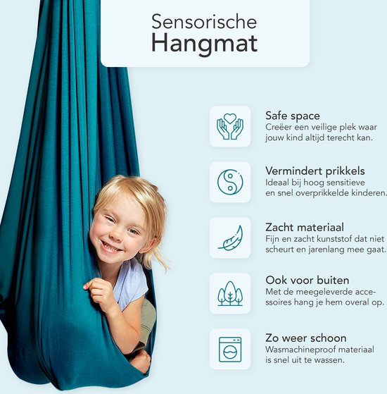 Sensorische Hangschommel Voor Kinderen - Indoor en Outdoor - Schommel -  Hangmat -... | bol.com