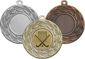 Hockeymedaille met neklint (10 stuks) - Goud - Sportprijzen - Sportmedaille