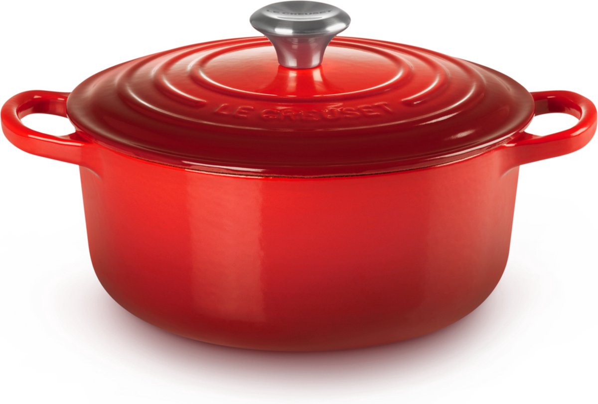 Le Creuset Signature Braadpan - 3,3 liter - 22 cm - Kersenrood
