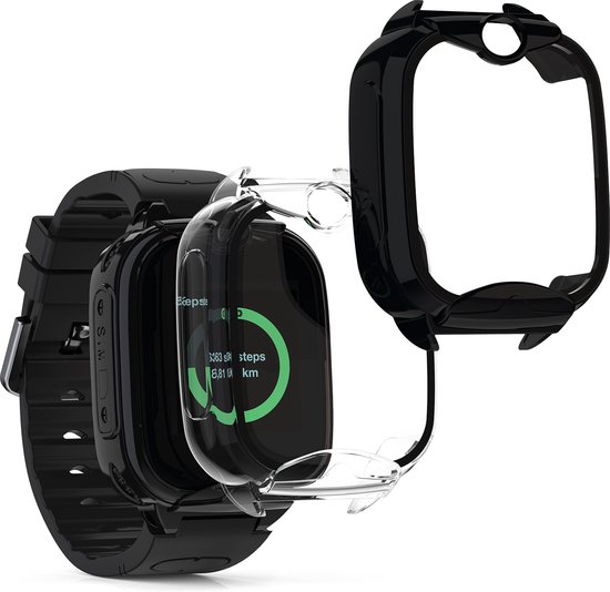 FTRONGRT Cover Protettiva Per Xplora XGO 2 Smartwatch Bambini - Rosa, Con Pellicola Temperata, Protezione Antiurto All-Inclusive - 4