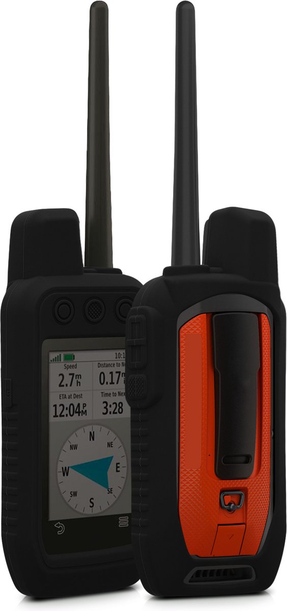 kwmobile Hoesje voor Garmin Alpha 200 - Beschermhoes voor handheld GPS - Back cover in zwart