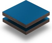 HPL plaat 6 mm dik - 90 x 80 cm - Structuur Gentiaanblauw