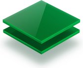 Plexiglas plaat 3 mm dik - 100 x 100 cm - Opaalgroen