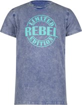 4PRESIDENT T-shirt jongens - Surf the Web Blue - Maat 110