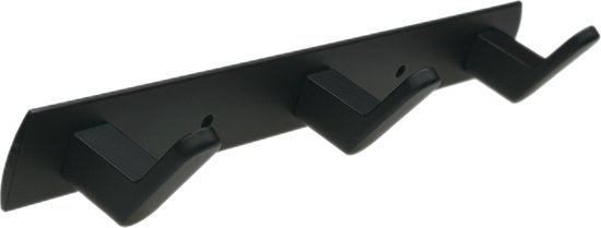 Handdoekrekken Zonder Boren Voor De Badkamer Aluminium Handdoekenrek Zwart 60 Cm