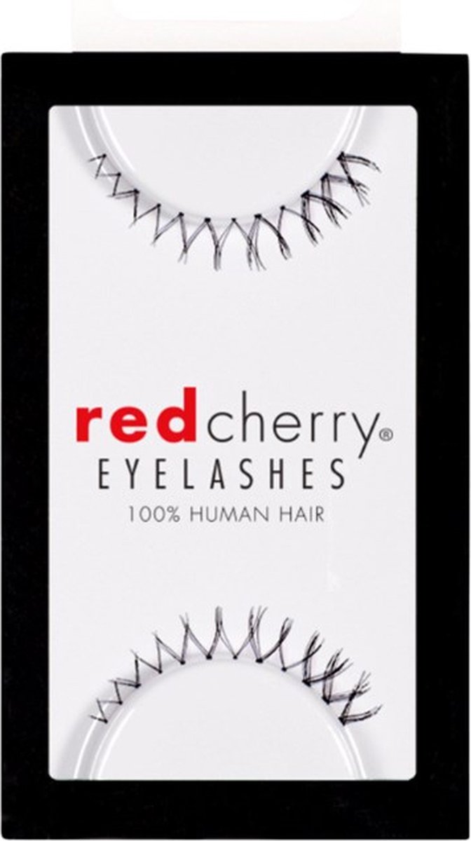 Red Cherry Eyelashes - Nepwimpers - Menselijk Haar - Kitty