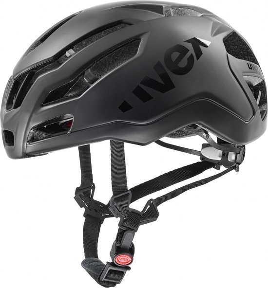 uvex Race 9 Fietshelm All Black Mat - Unisex - maat 53-57