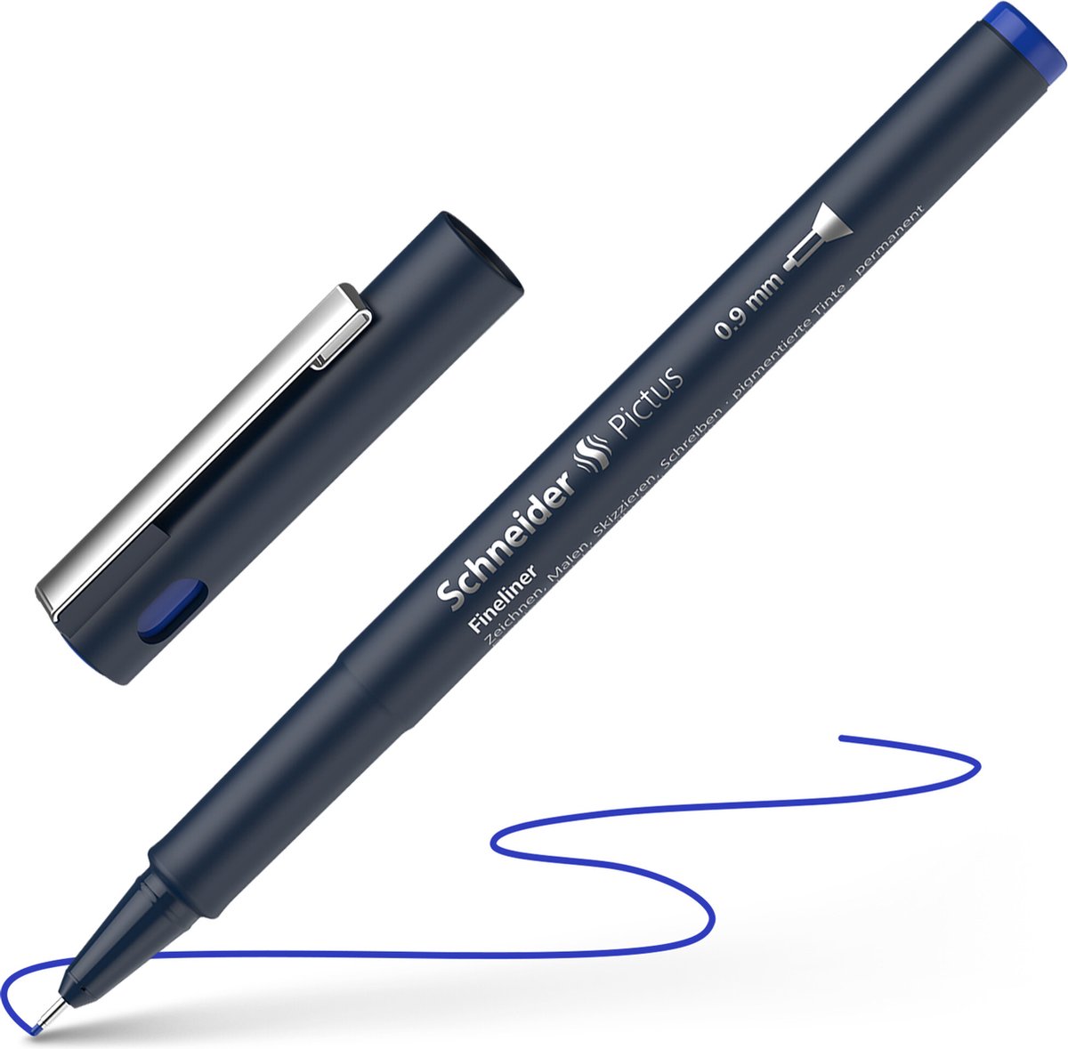 Schneider fineliner - Pictus - lijnbreedte 0,9mm - blauw - S-197703