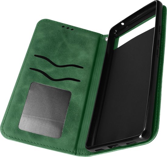 CaseMe JH-01 Google Pixel 7a Hoesje met Magnetische Kaarthouder Rood