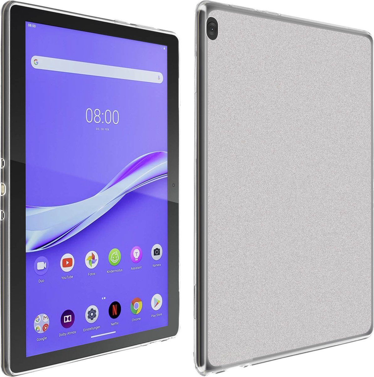 Geschikt voor Lenovo Smart Tab M10 10.1 Case Sterk Soepel en Flexibel Siliconegel wit