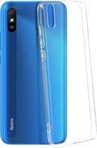 Geschikt voor Xiaomi Redmi 9A/9AT Case Resistant Soft Flexible Gel Silicone transparant